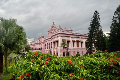 The Ahsan Manzil, a government museum and the former residence of Sir Salimullah Bahadur - the last prince or Nawab of Dhaka, in Dhaka