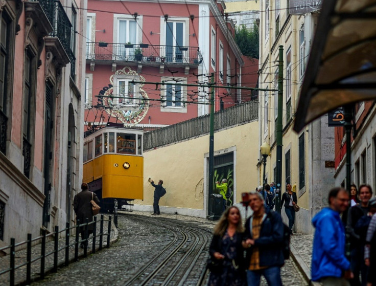 The Gloria Funicular shown in 2023