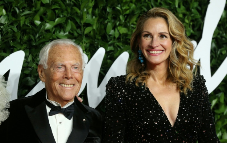 Julia Roberts (R) frequently wore Armani (L) looks on the red carpet