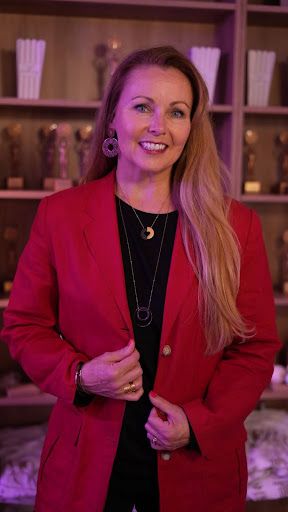 Dawn Manske Wearing I Am Brave Earrings & Committed Heart