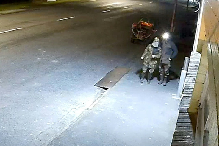 New Zealand Police video from August 29, 2025 appears to show fugitive New Zealand father Tom Phillips and one of his children stealing grocery items from a store in the northern New Zealand region of Waikato