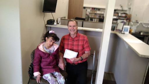 Chandra and Mayor Ken Budge
