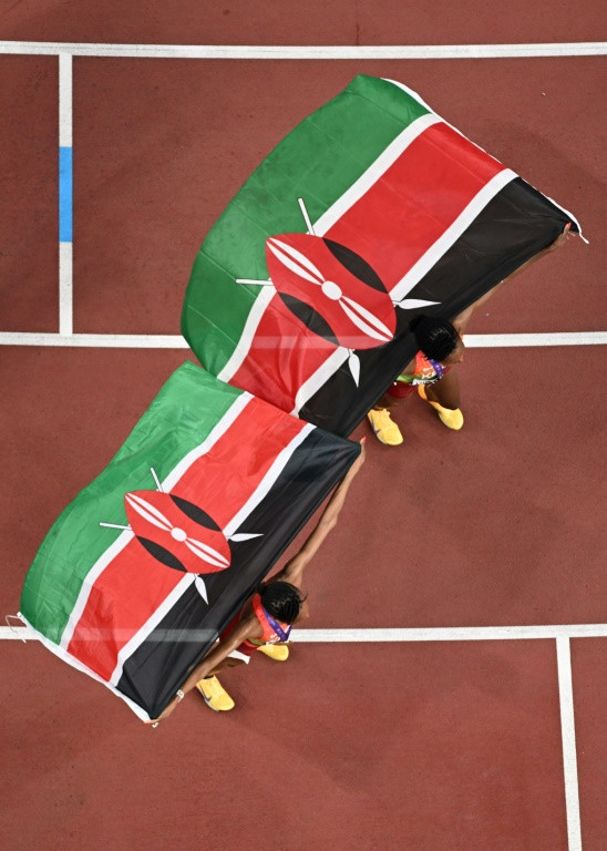 Kenya dominated the track action on Saturday