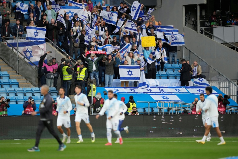 Pro-Palestinian March, Actions At Israel V Norway Match