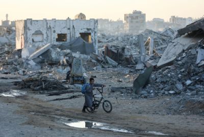 The war has devastated much of the Gaza Strip