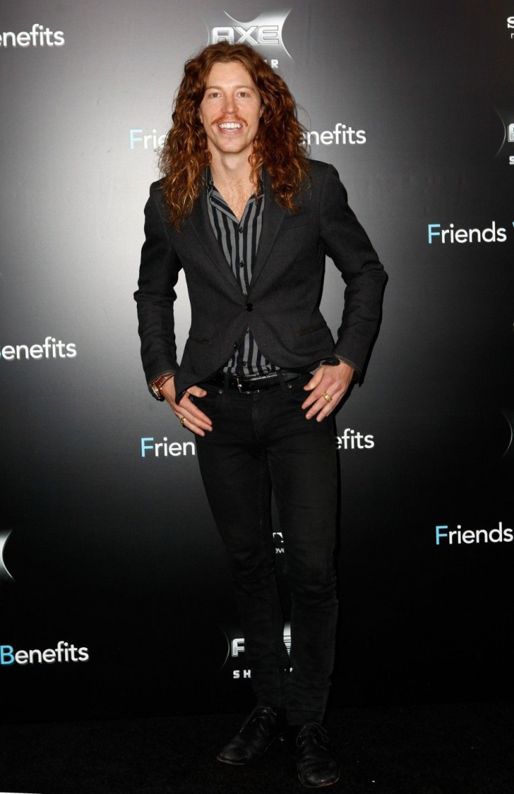Cast member Shaun White poses as he arrives at the premiere for &quot;Friends With Benefits&quot; in New York City 