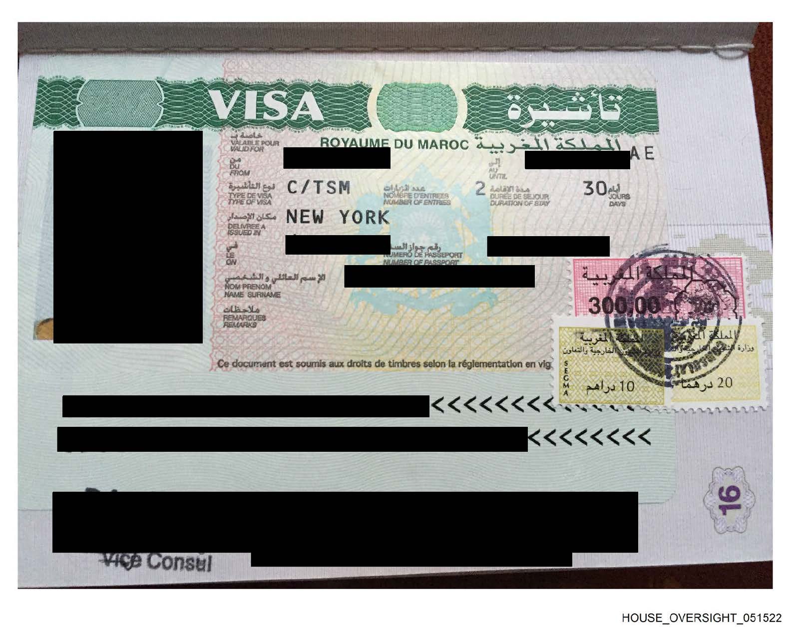 epstein morocco visa