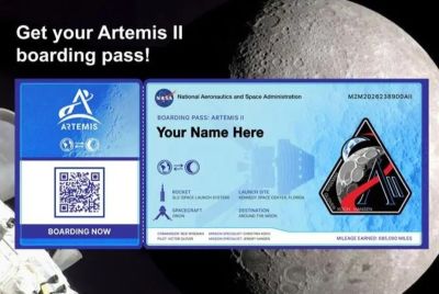 NASA Artemis Boarding Pass