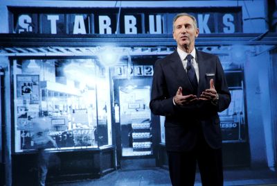 Starbucks Chairman and CEO Howard Schultz