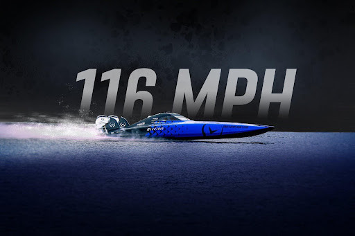 Vision Marine Technologies’s STR Catamaran, running shot.