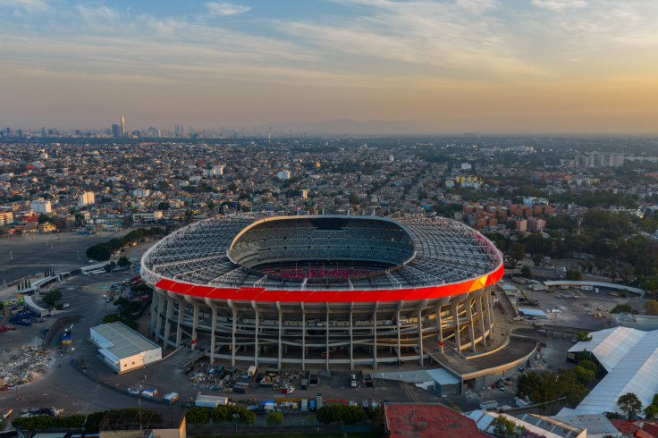 An aerial view of Mexico City Stadium
