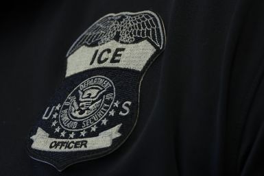 An US ICE officer patch