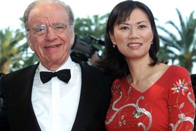 RUPPERT MURDOCH AND HIS WIFE WENDI DENG ARRIVE FOR &quot;MOULIN ROUGE&quot; BY DIRECTOR BAZ LUHRMANN.