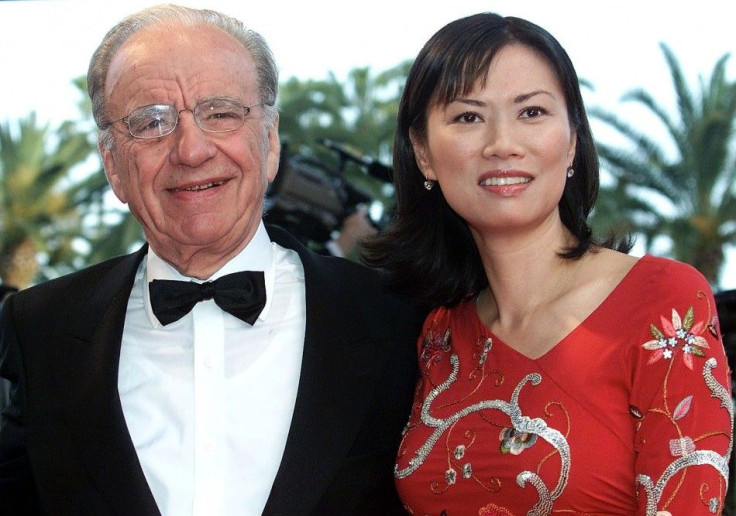 RUPPERT MURDOCH AND HIS WIFE WENDI DENG ARRIVE FOR &quot;MOULIN ROUGE&quot; BY DIRECTOR BAZ LUHRMANN.