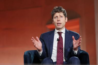 OpenAI CEO Sam Altman speaks during the BlackRock Infrastructure Summit.
