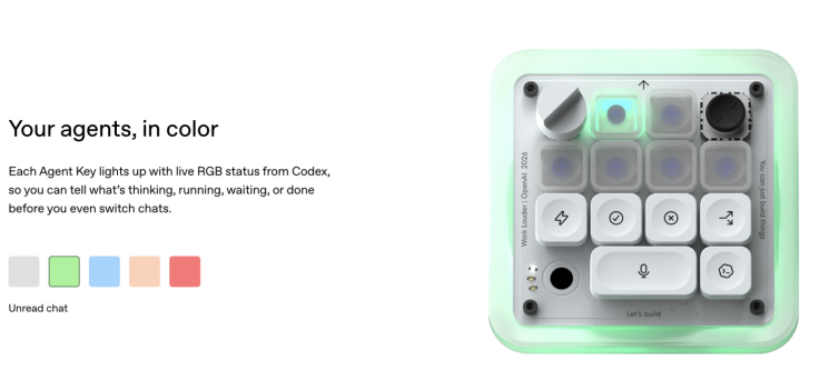 OpenAI's Codex Micro keyboard.