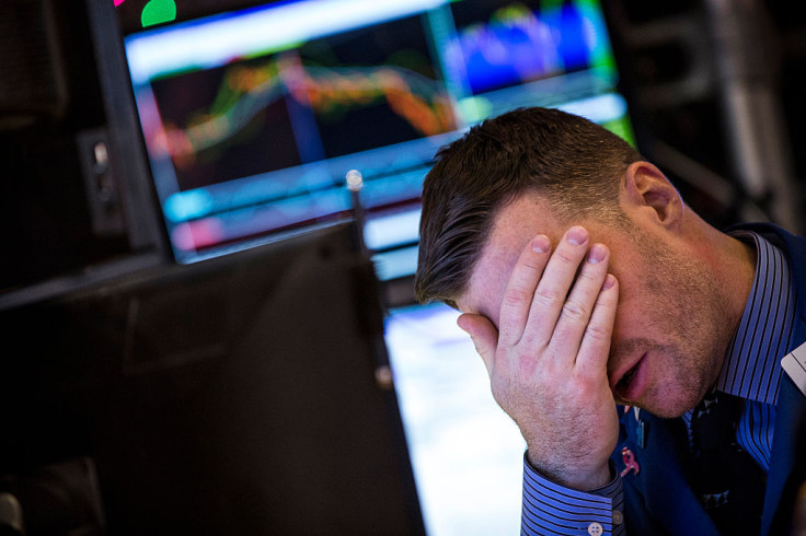 A trader on the floor of the NYSE.