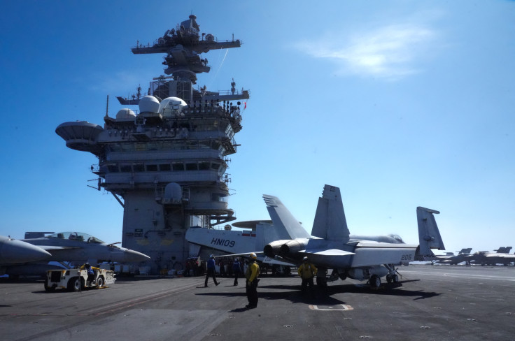 Navy aircraft on the flight deck of USS Theodore Roosevelt
