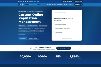 thebestreputation.com homepage
