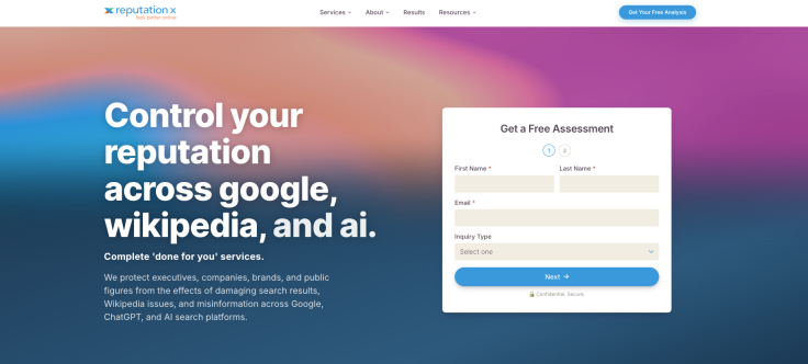 reputationx.com homepage