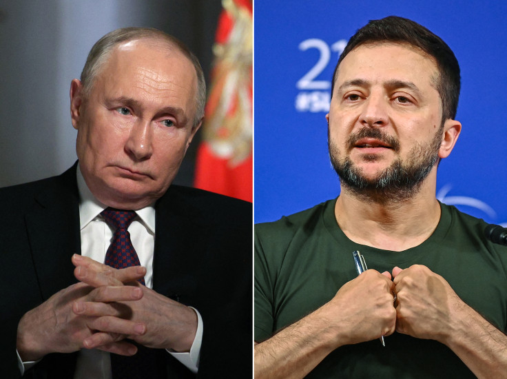 Russian President Vladimir Putin and Ukraine's President Volodymyr Zelensky