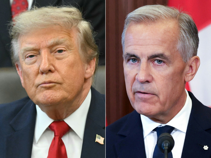US President Donald Trump and Canadian Prime Minister Mark Carney.
