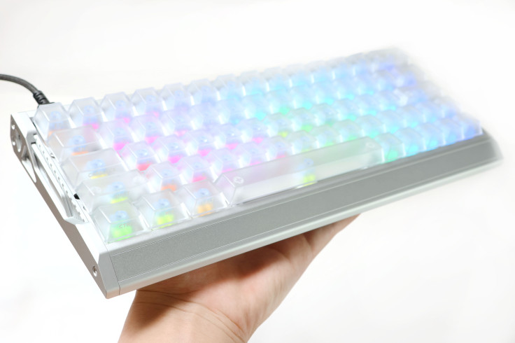IQUNIX EV63 RGB Lighting in Hand
