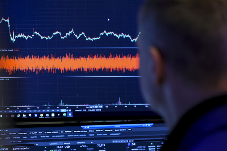 A trader works on the floor of the NYSE
