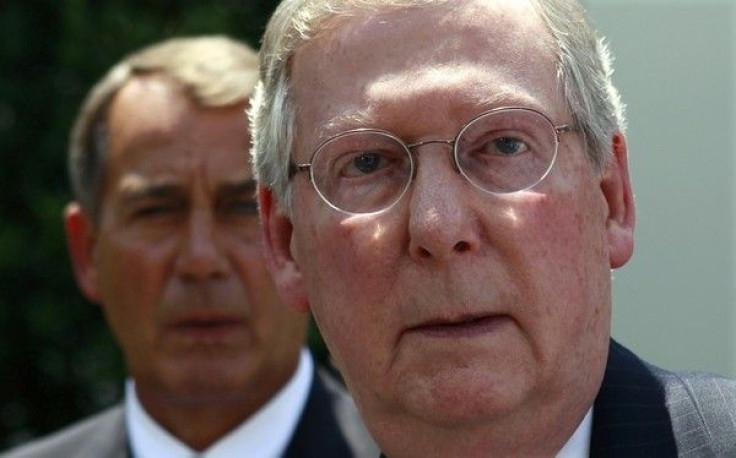 Republican leaders Sen. Mitch McConnell from Kentucky and Congressman John Boehner of Ohio 