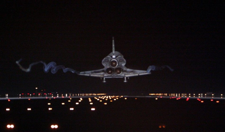 Space Shuttle Atlantis Lands