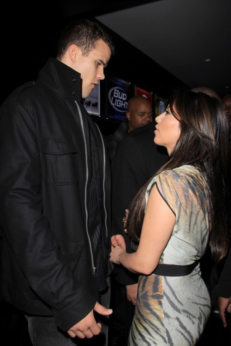 Kim Kardashian and fiancé Kris Humphries