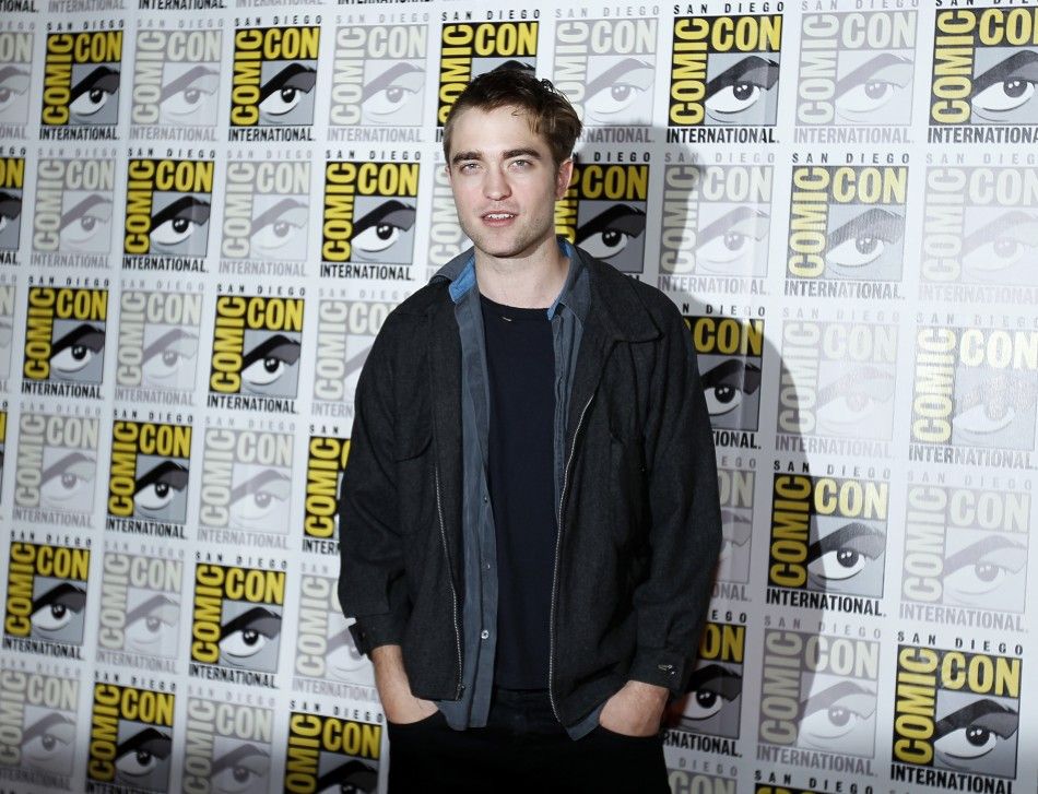 Robert Pattinson poses to promote quotBreaking Dawnquot from the Twilight Saga at Comic Con in San Diego