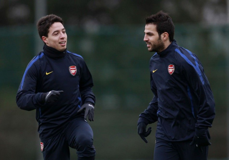 Samir Nasri and Cesc Fabregas