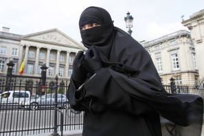 File photo of Salma, a 22-year-old French national living in Belgium who chooses to wear the niqab after converting to Islam, in Brussels