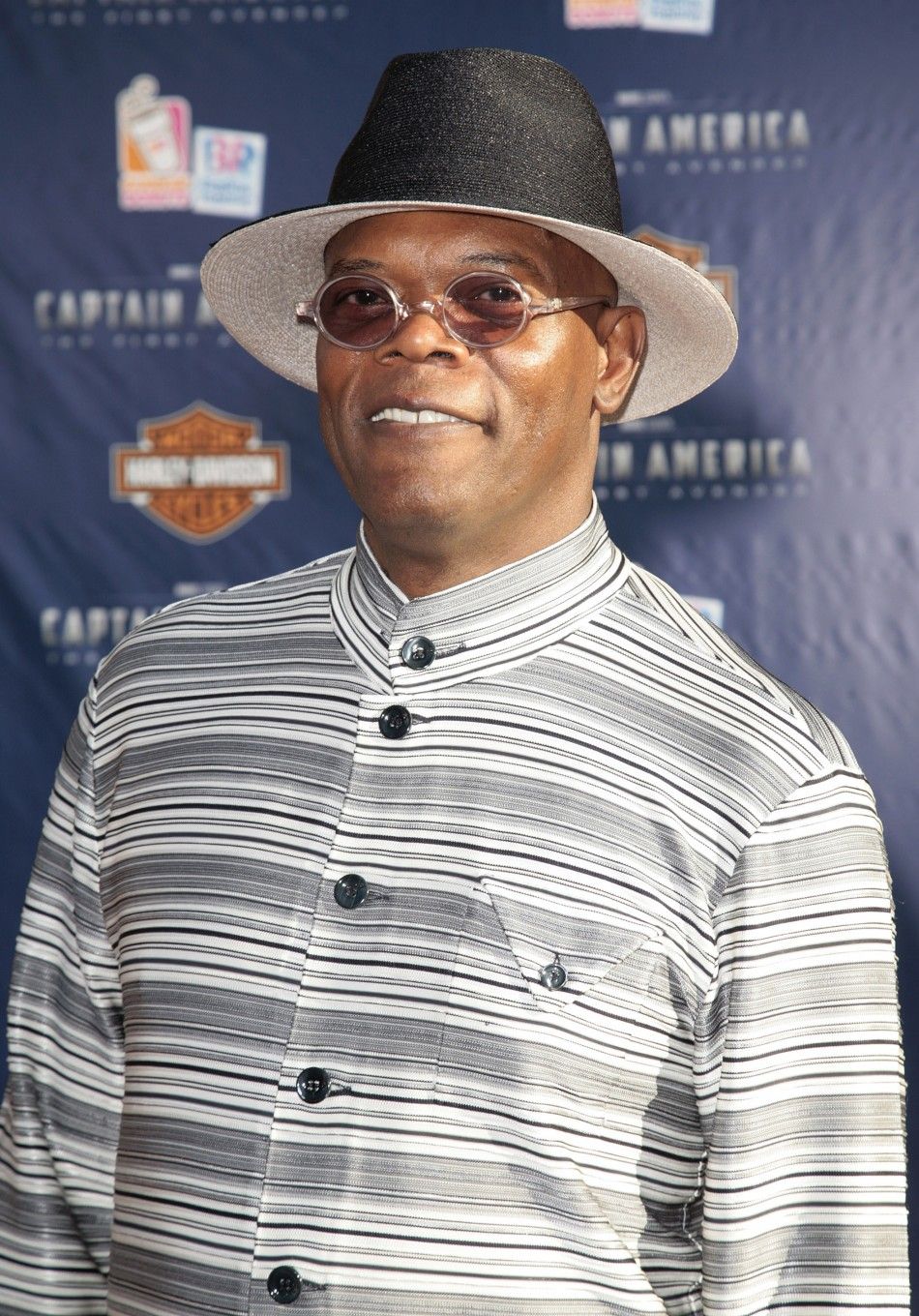 Cast member Samuel L. Jackson arrives at the quotCaptain America The First Avengerquot film premiere in Hollywood