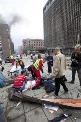 Ruined Images of the Norway Oslo Bomb blast Slideshow