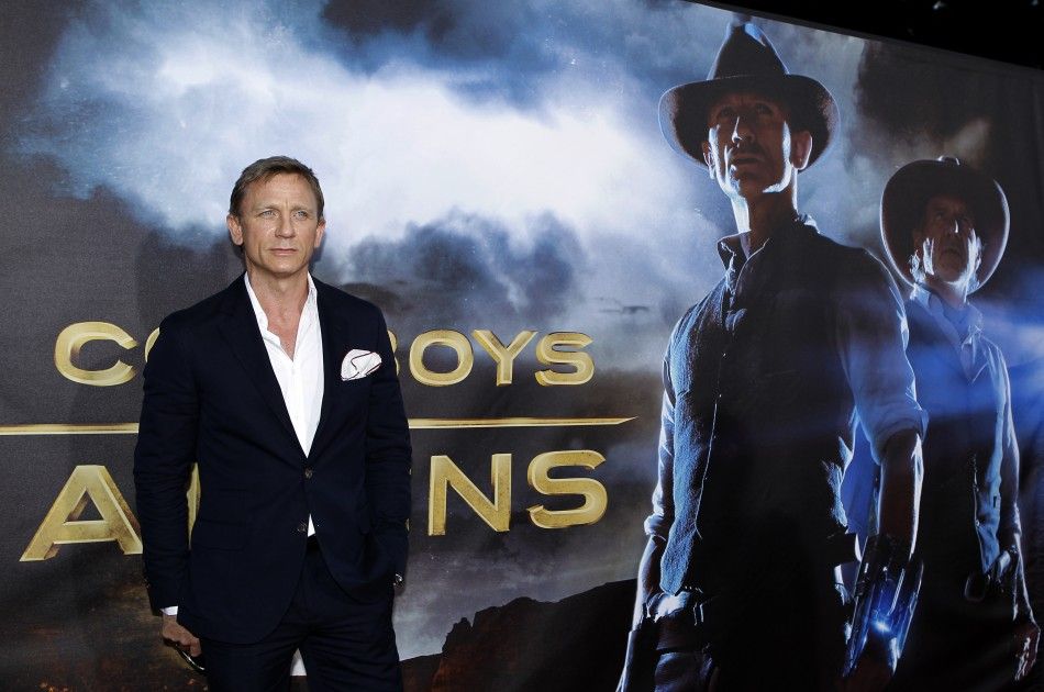Actor Daniel Craig arrives for the world premiere of his new movie Cowboys  Aliens