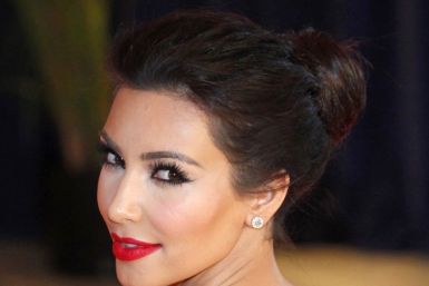 Reality show star Kim Kardashian arrives at the White House Correspondents&#039; Association dinner in Washington