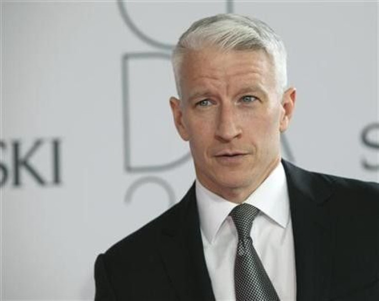 Anderson Cooper poses on the red carpet at the CFDA Fashion awards at the Lincoln Center's Alice Tully Hall in New York City
