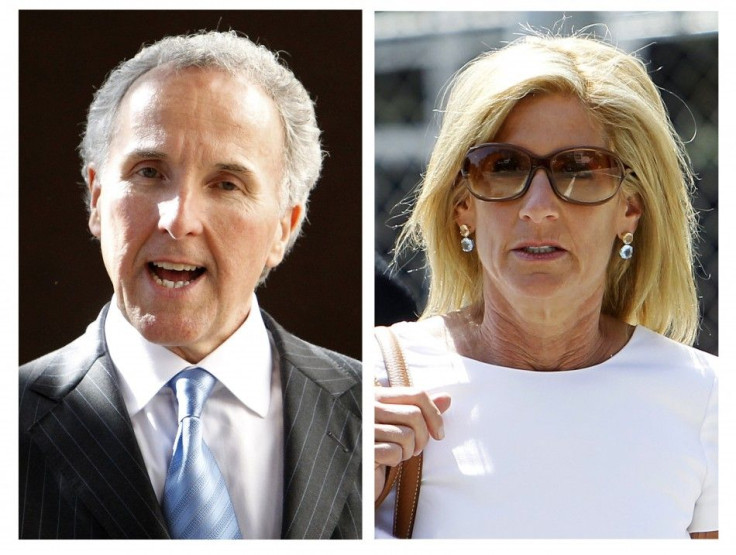 Frank and Jamie McCourt during their divorce trial in Los Angeles