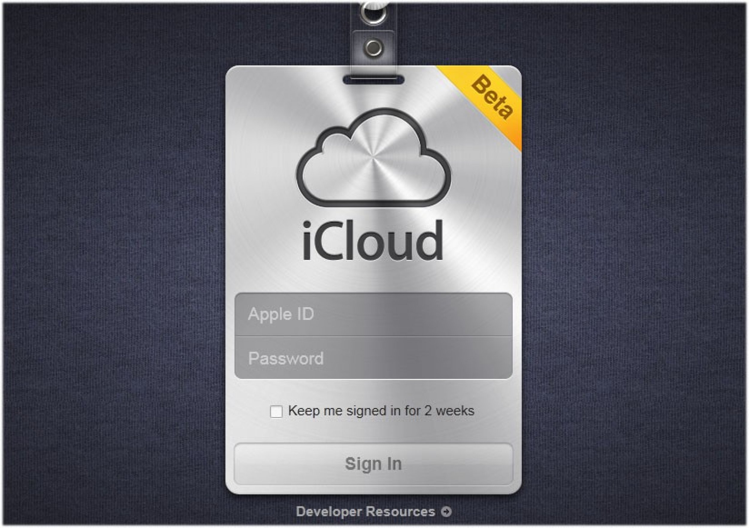 Apple iCloud Beta