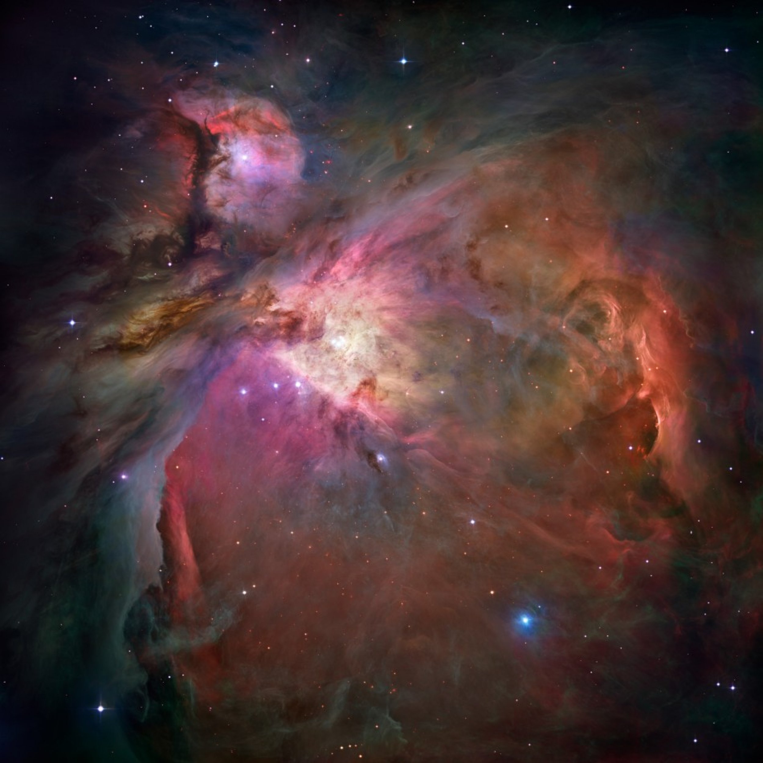 Hubbles sharpest view of the Orion Nebula, part of the Orion region