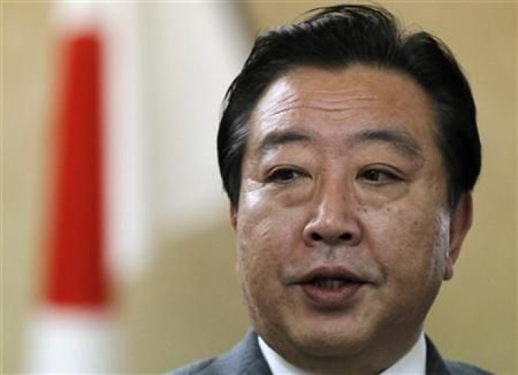 Japan&#039;s Finance Minister Yoshihiko Noda speaks during an interview with Reuters at his office in Tokyo July 1, 2011. REUTERS/Toru Hanai