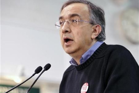 Chrysler Group LLC CEO Sergio Marchionne speaks during a news conference at the Chrysler Casting Plant in Etobicoke