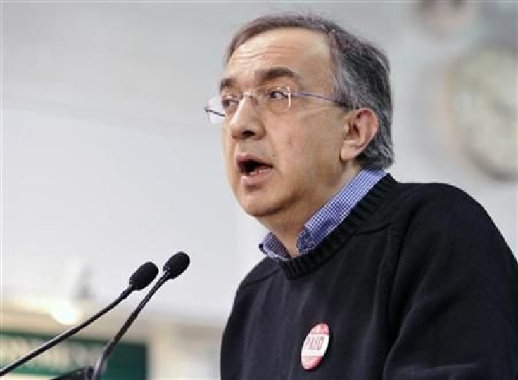 Chrysler Group LLC CEO Sergio Marchionne speaks during a news conference at the Chrysler Casting Plant in Etobicoke