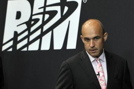 Research In Motion (RIM) Co-Chief Executive Officer Jim Balsillie arrives at the annual general meeting of shareholders in Waterloo July 12, 2011.