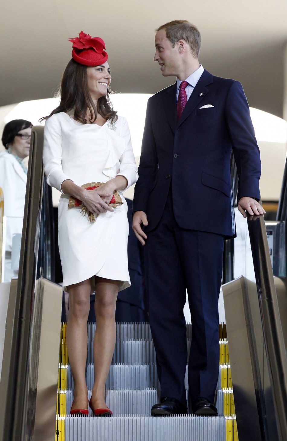 Kate Middleton Wears White Reiss Dress In Canada