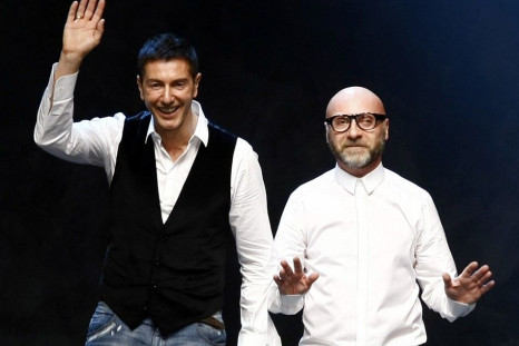 Designers Dolce and Gabbana at Milan Fashion Week