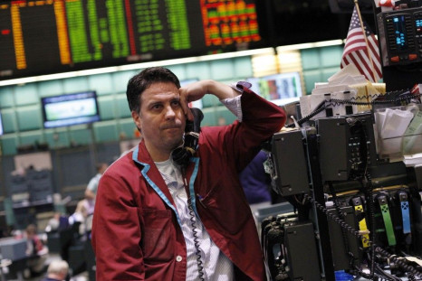 A trader works in the crude oil and natural gas options pit on the floor of the New York Mercantile Exchange in New York
