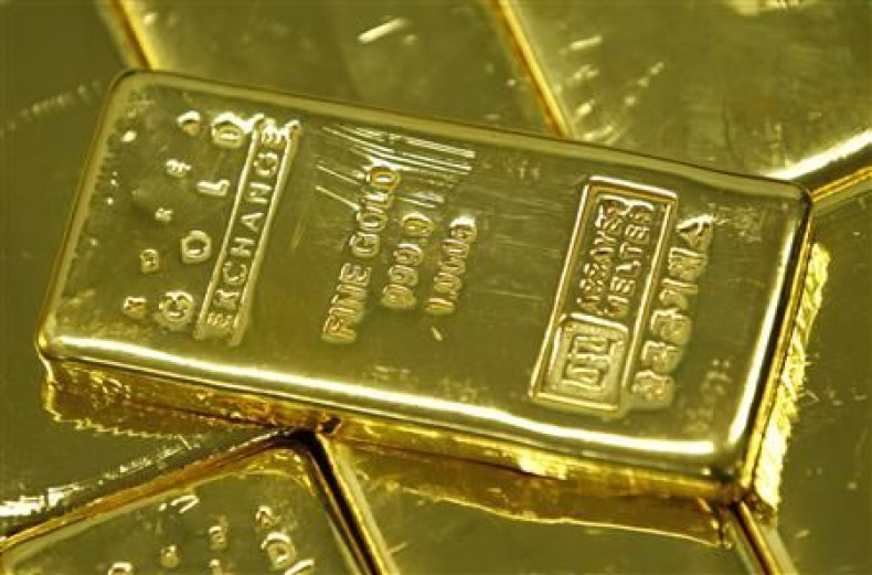 One kilogram gold bars are seen in this picture illustration